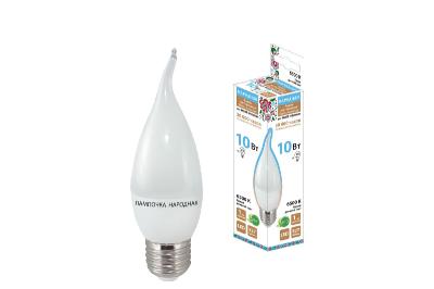 Лампа светодиодная TDM Electric Народная E27 10W 6500K матовая SQ0340-1603