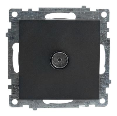 Розетка телевизионная TV Stekker Катрин графит GLS00-7108-06 49419