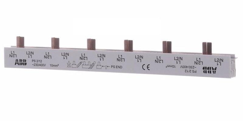 Гребенка 2 фазная 63A 12 мод. PS2/12 ABB