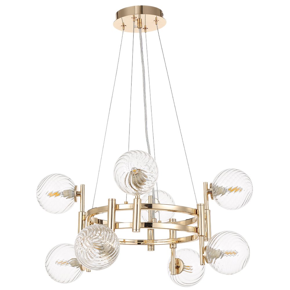 Подвесная люстра Crystal Lux LUXURY SP8 GOLD