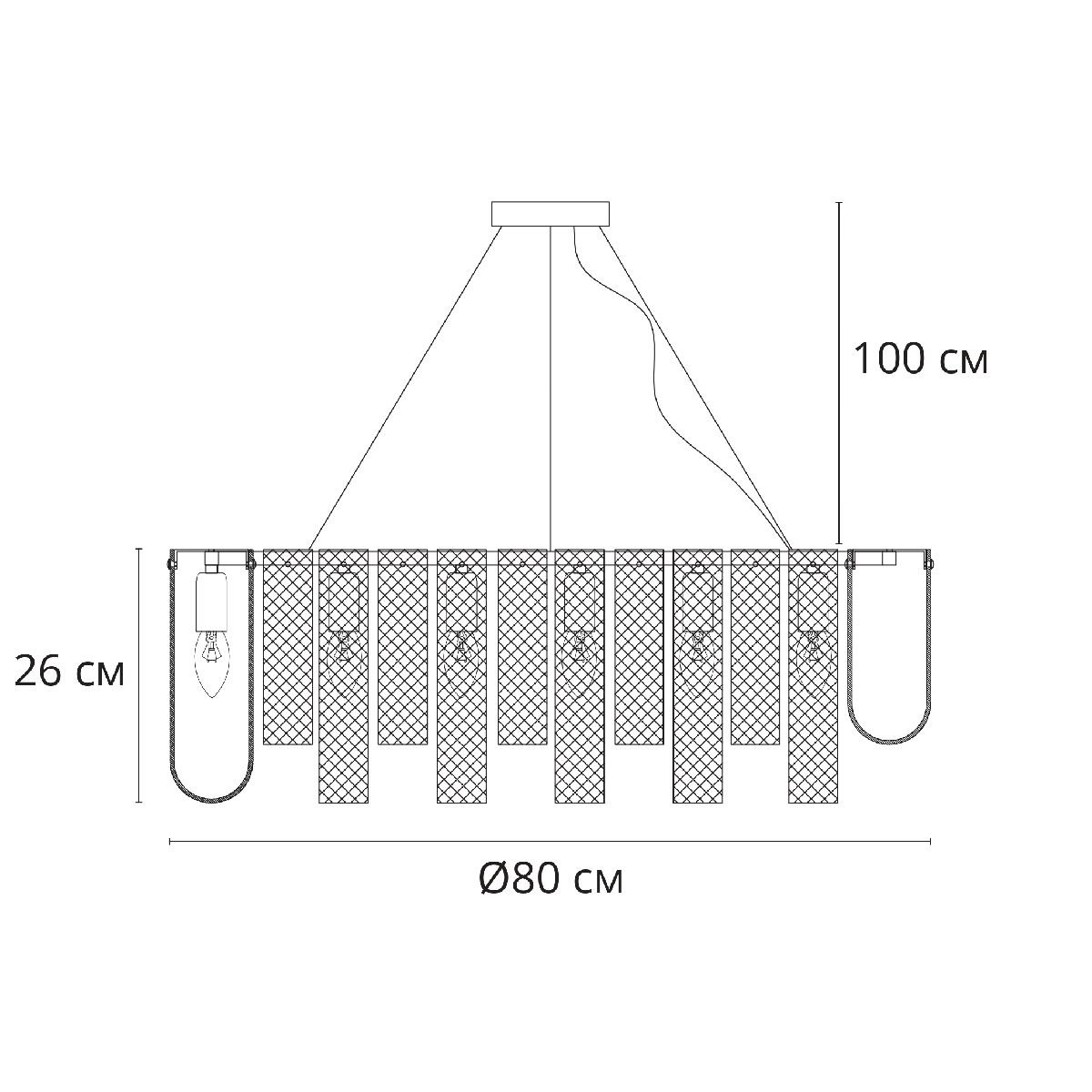 Подвесная люстра Arte Lamp Denebola A4074LM-14CC