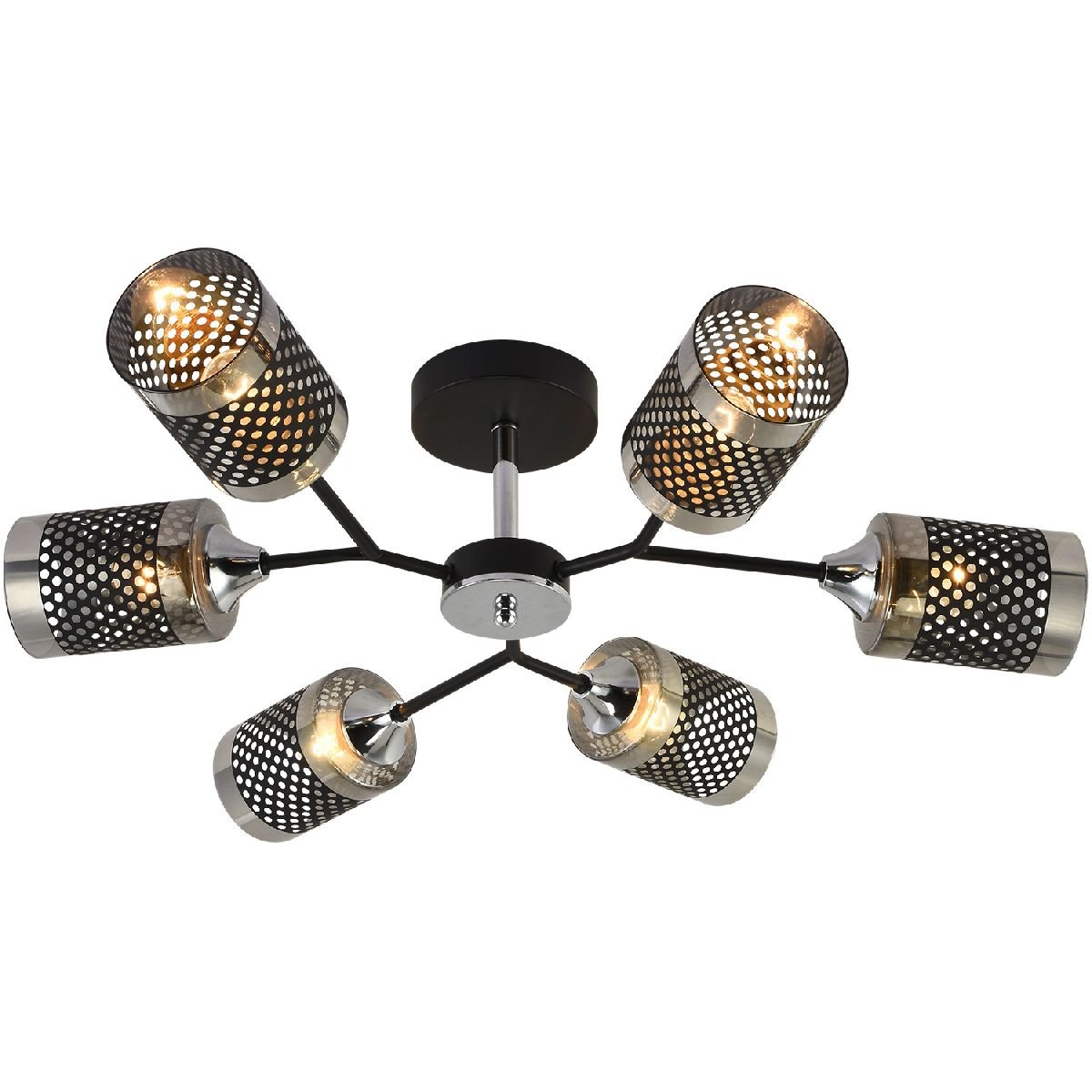 Люстра на штанге Reluce 01405-3.3-06B BK+CR