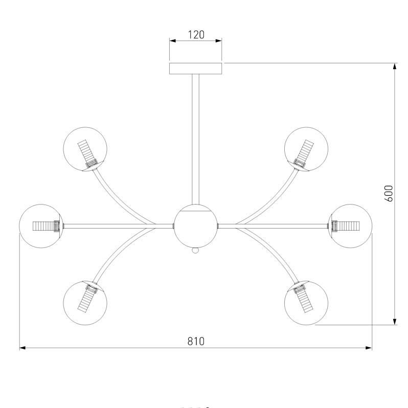 Люстра на штанге Eurosvet Astro 30179 хром