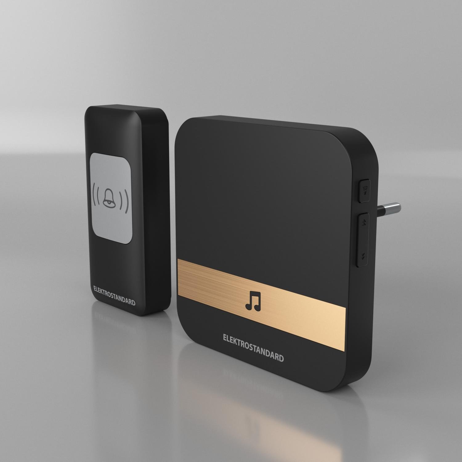 Звонок беспроводной Elektrostandard DBQ24M WL 52M IP44 черный 4690389146862