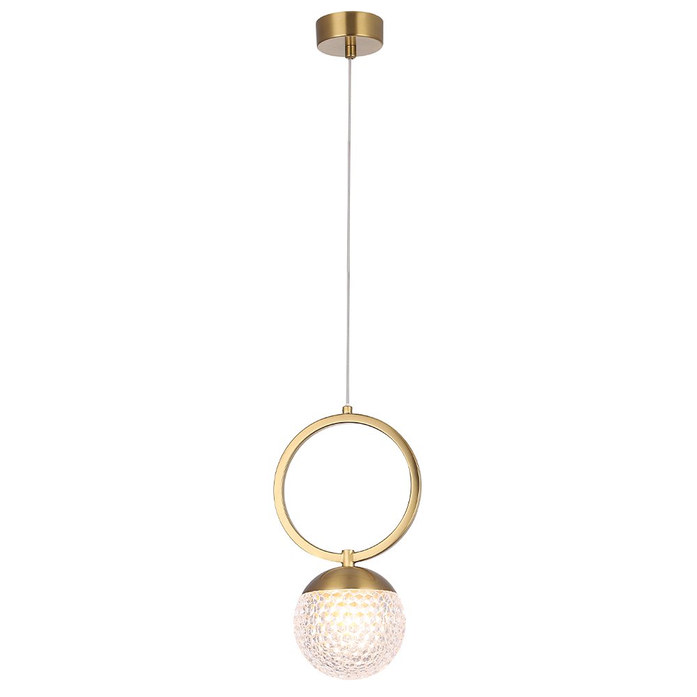 Подвесной светильник Crystal Lux CAROLINA SP1 V1 BRASS