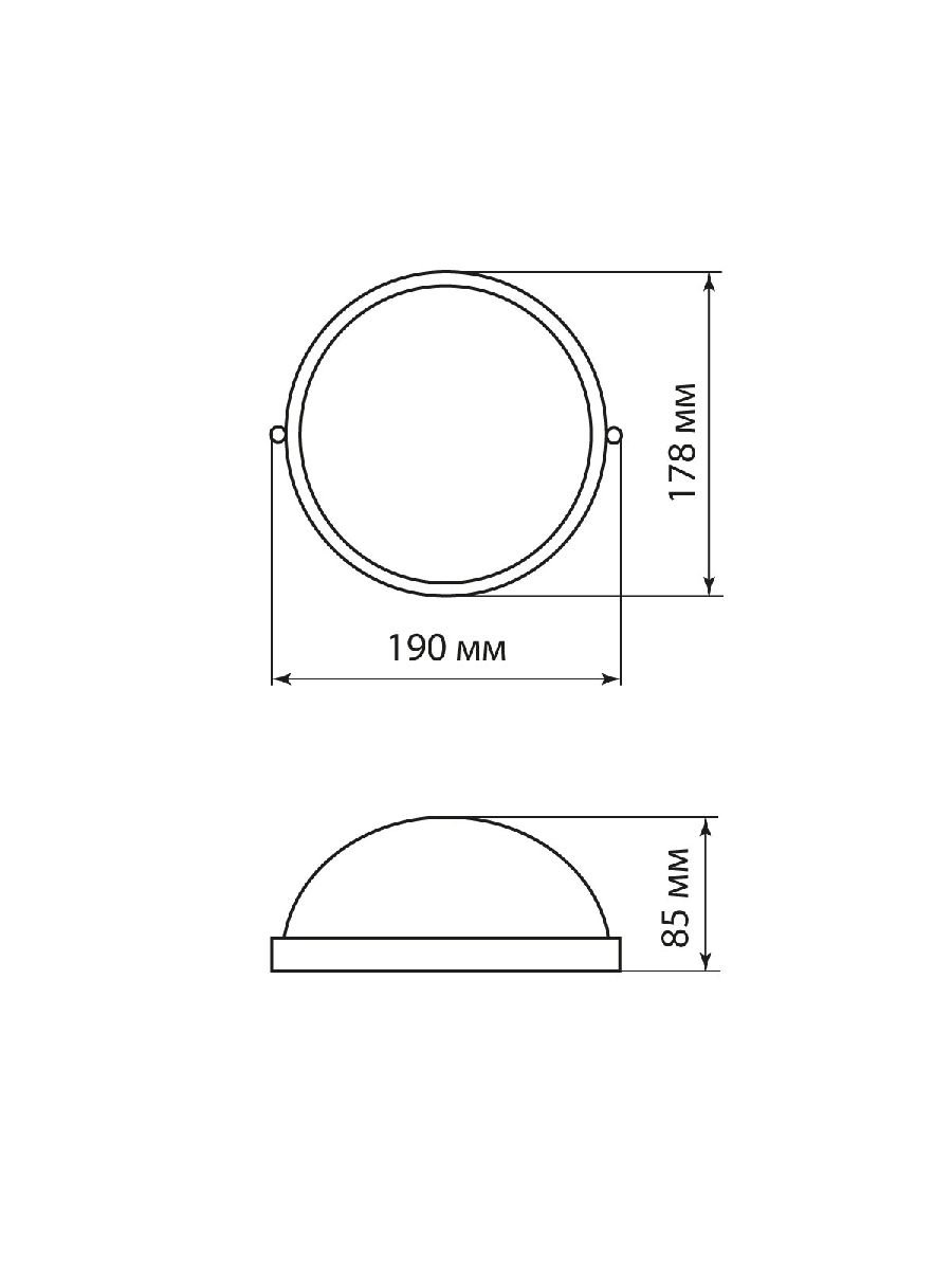 Настенно-потолочный светильник TDM Electric НПБ1301 SQ0303-0030