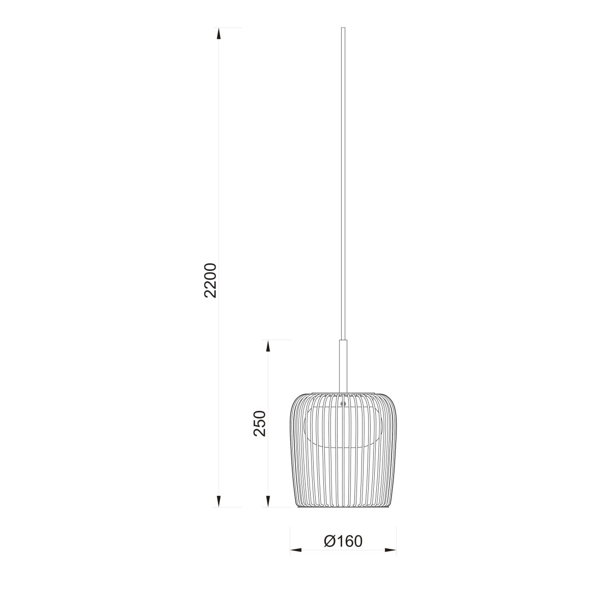 Подвесной светильник без основания Mantra Dubai 9418