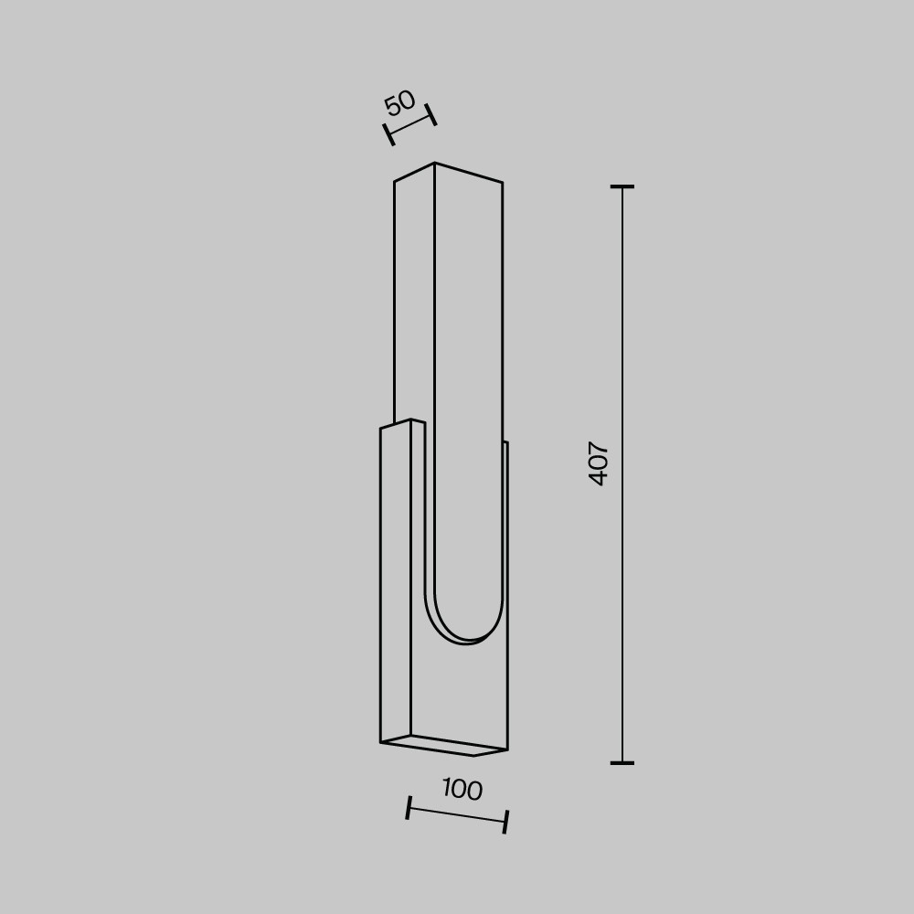 Настенный светильник Modestyle MS.103.400 AB