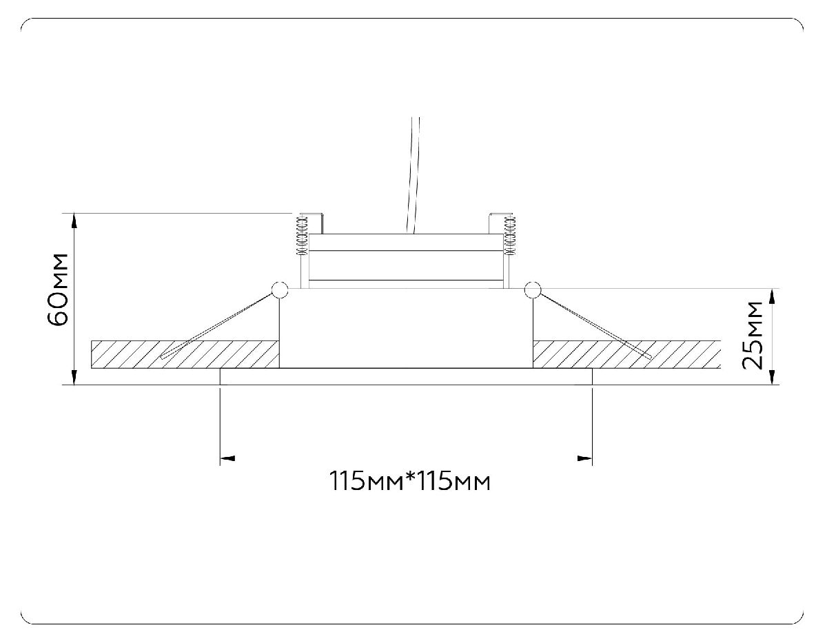 Встраиваемый светильник Ambrella Light GX Standard Tech Techno Spot TN52340