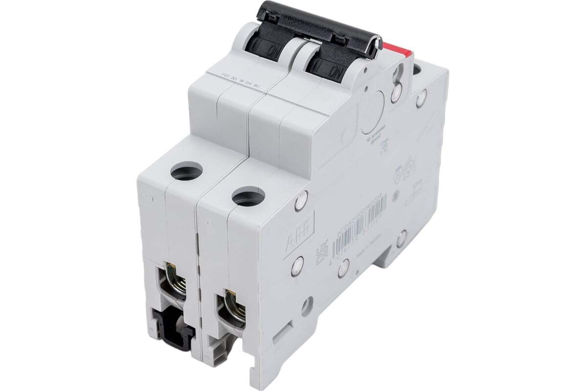 Автоматический выключатель ABB SH202 2-полюсный C20 6кА