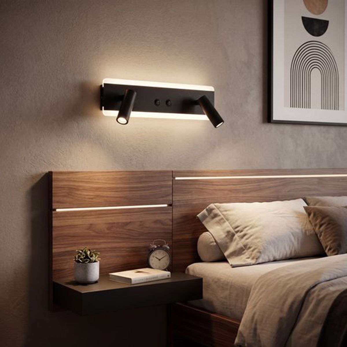 Спот Reluce 86213-9.2-001CT LED9+6W BK