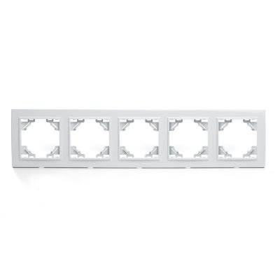 Рамка 5-постовая Stekker Эрна белый PFR00-9005-01 39620