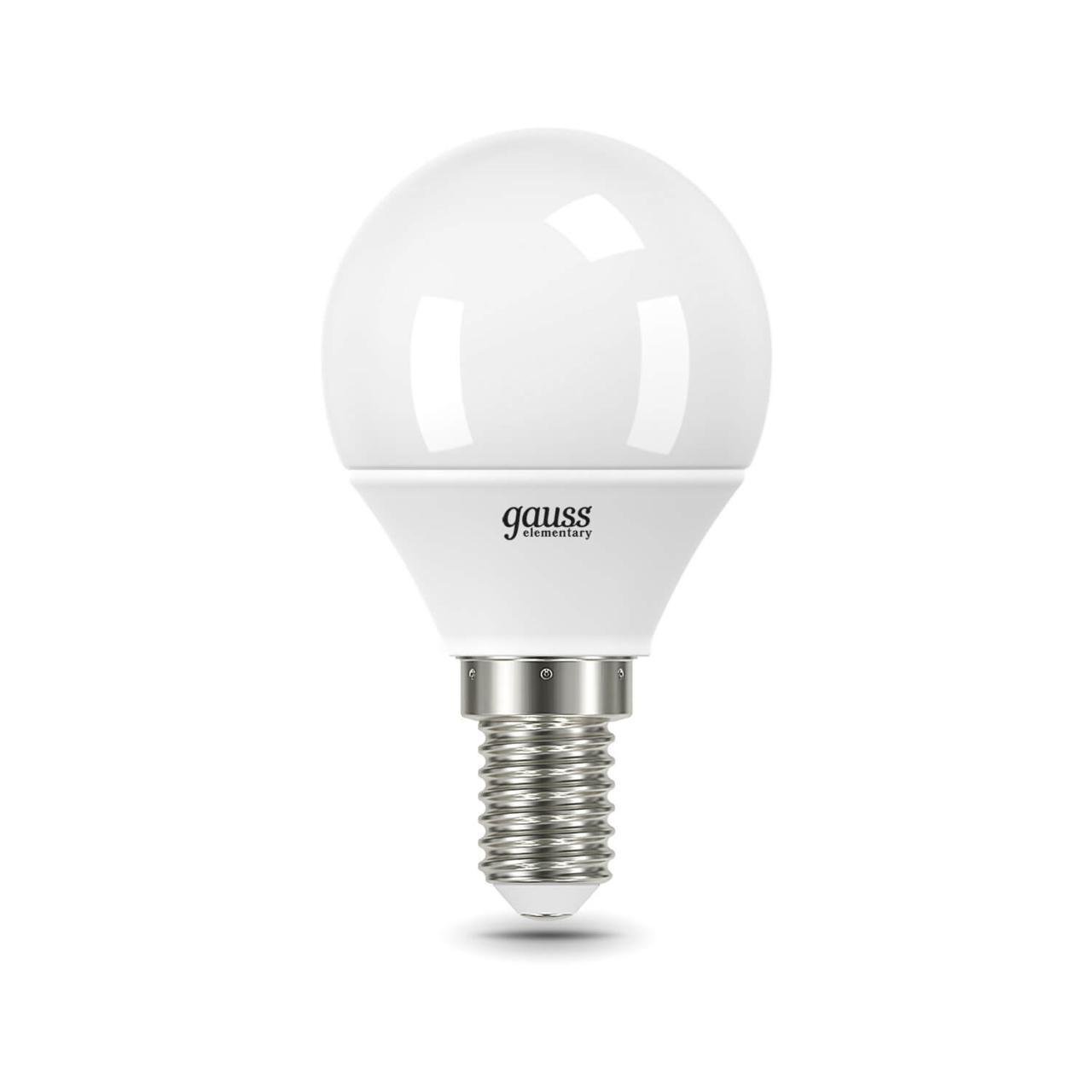 Лампа светодиодная Gauss E14 12W 3000K матовая 53112