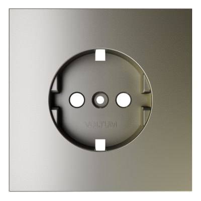 Накладка для розетки с заземлением Voltum S70 (шелк) VLS000604
