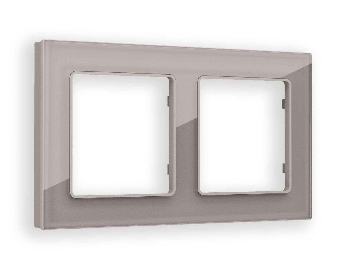 Рамка двухместная Ambrella Volt Platos AF330502