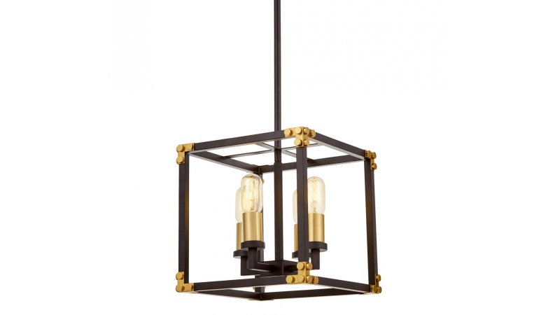Подвесная люстра Lumina Deco Waldorf LDP 1140-4 BK+MD