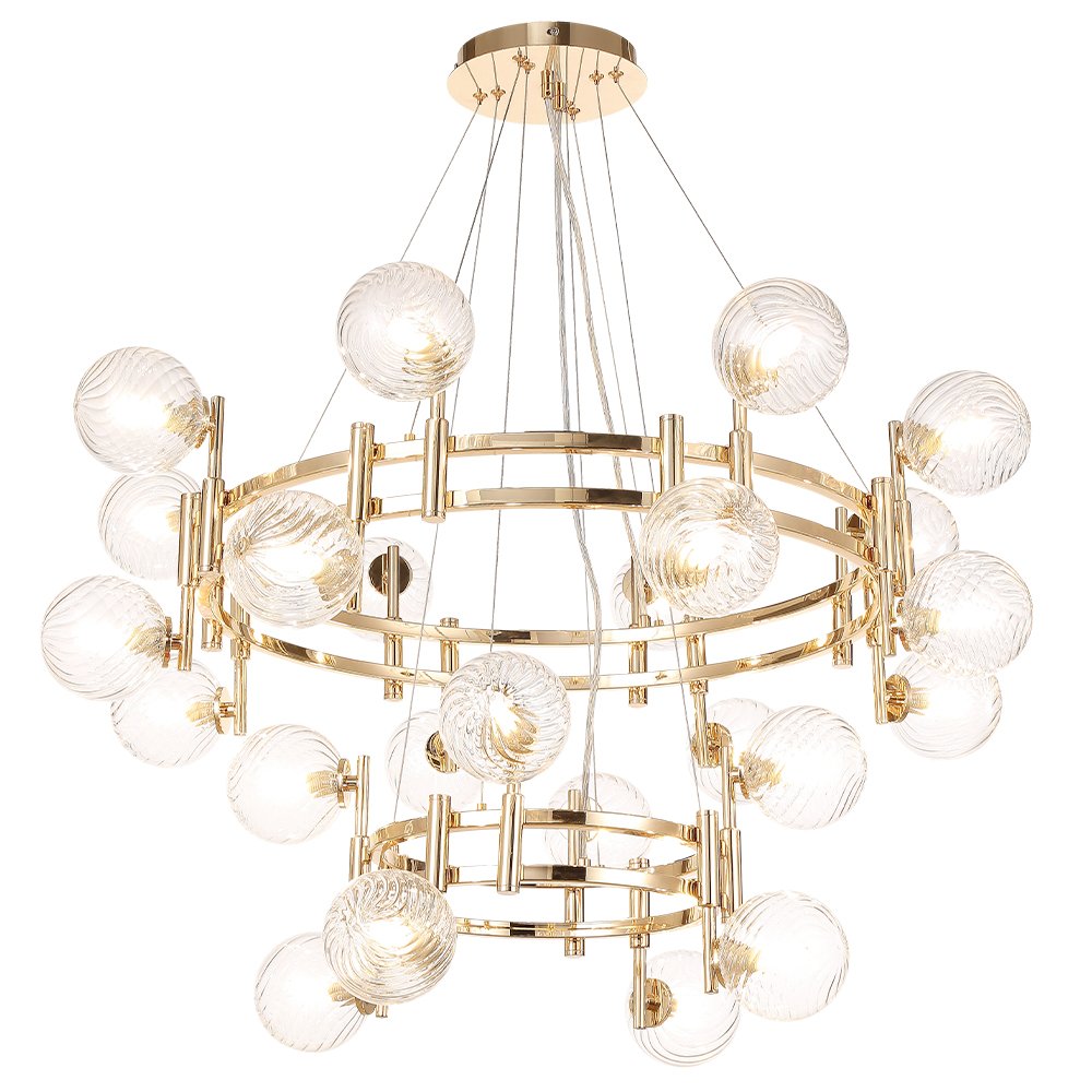 Подвесная люстра Crystal Lux LUXURY SP16+8 GOLD
