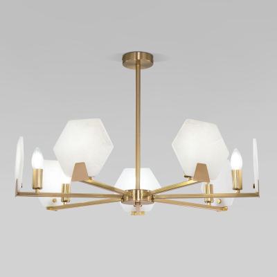 Потолочная люстра Eurosvet Marble 60158/7 латунь Smart a065050