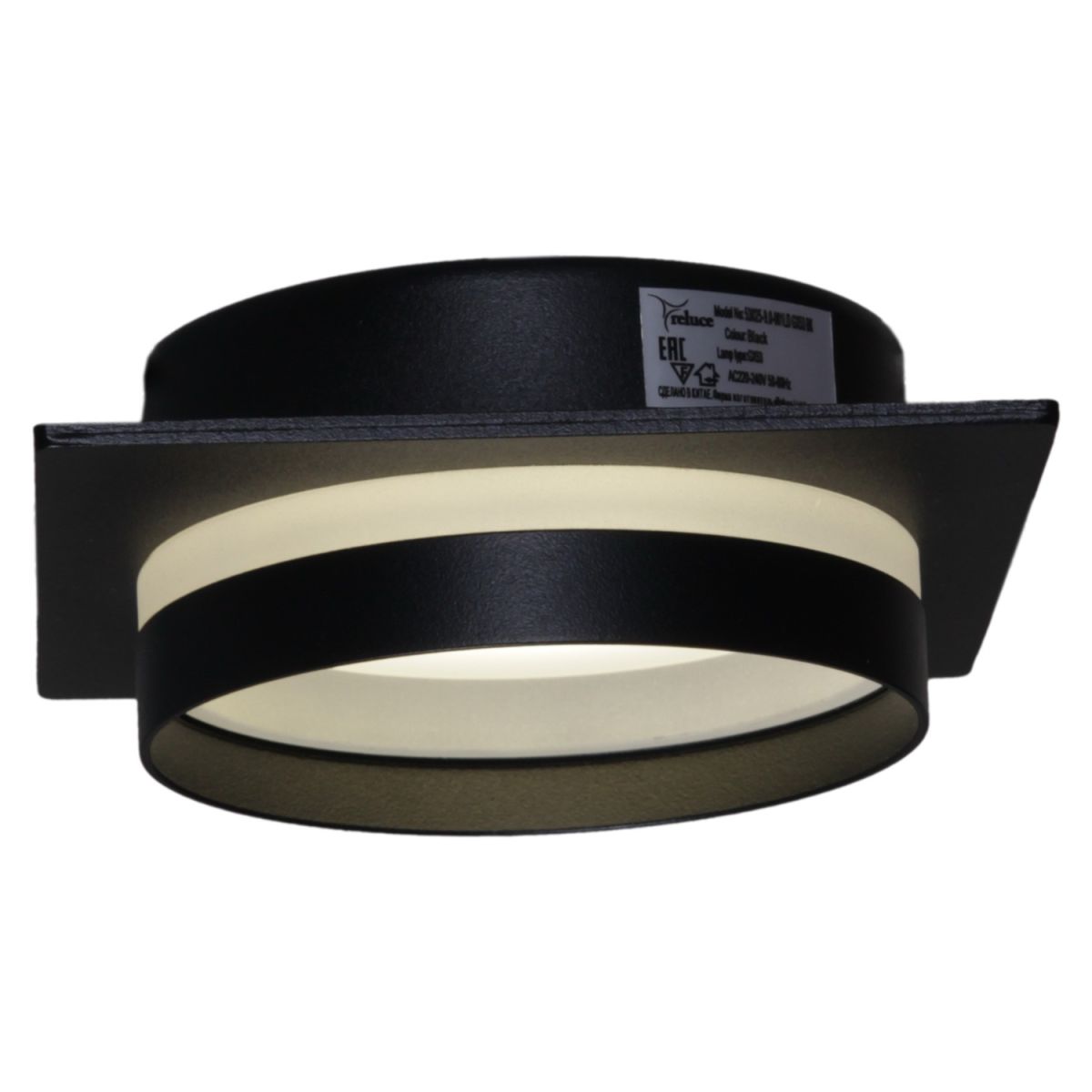 Встраиваемый светильник Reluce 53025-9.0-001LD GX53 BK