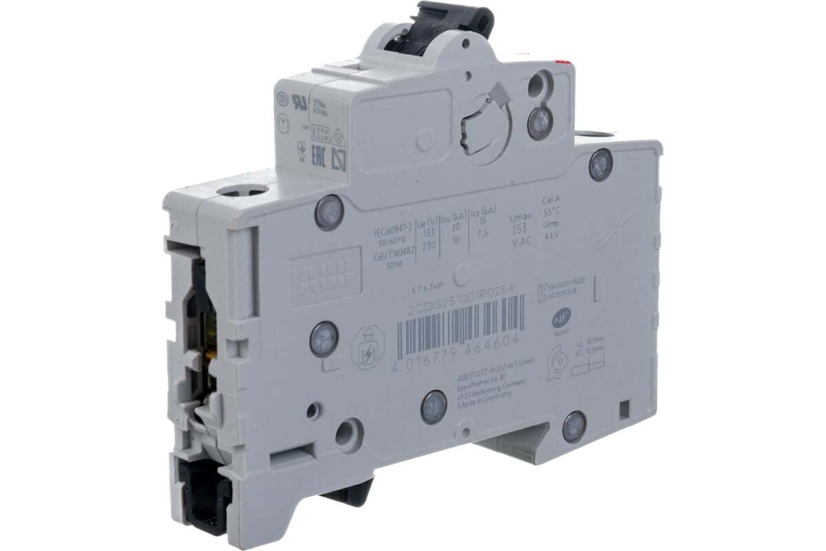 Автоматический выключатель ABB S201 1-полюсный C25 6кА