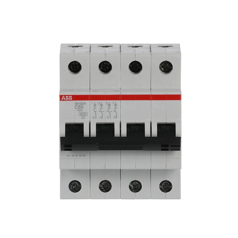 Автоматический выключатель ABB SH204 4-полюсный C50 6кА