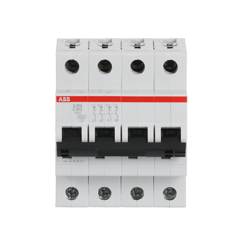 Автоматический выключатель ABB S204 4-полюсный C40 6кА