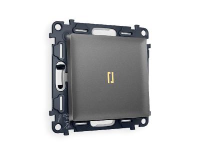 Комплект механизма 1-кл проходного выключателя с подсветкой Ambrella Volt Alfa MA652030