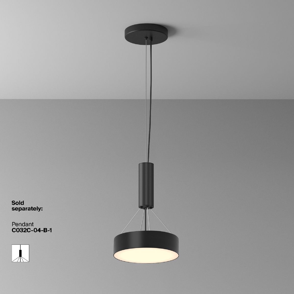 Накладной светильник Maytoni Zon C032CL-24W3K-RD-B