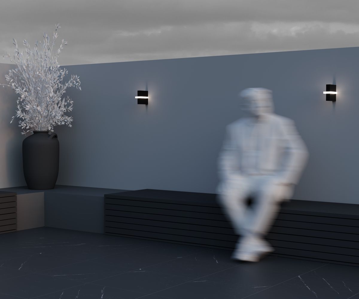 Уличный настенный светильник Maytoni Line O484WL-L6GF3K