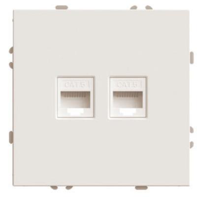 Розетка компьютерная 2-местная RJ-45 (механизм) Stekker Эмили RST00-5111-08 кашемир soft touch 49900