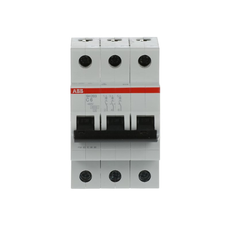 Автоматический выключатель ABB SH203 3-полюсный C6 6кА