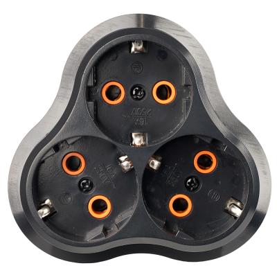Разветвитель сетевой 3-местный Stekker 250V 16A ABS ADP16-23-21 50682