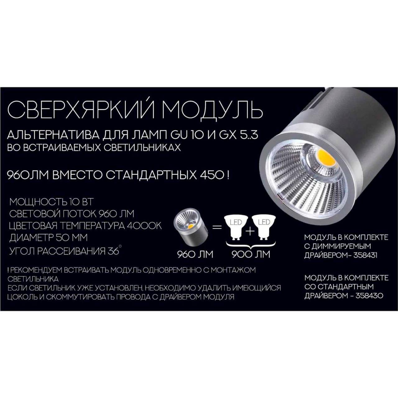 Светодиодный модуль Novotech Diod Diod 358430
