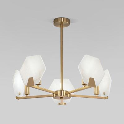 Потолочная люстра Eurosvet Marble 60158/5 латунь Smart a065049