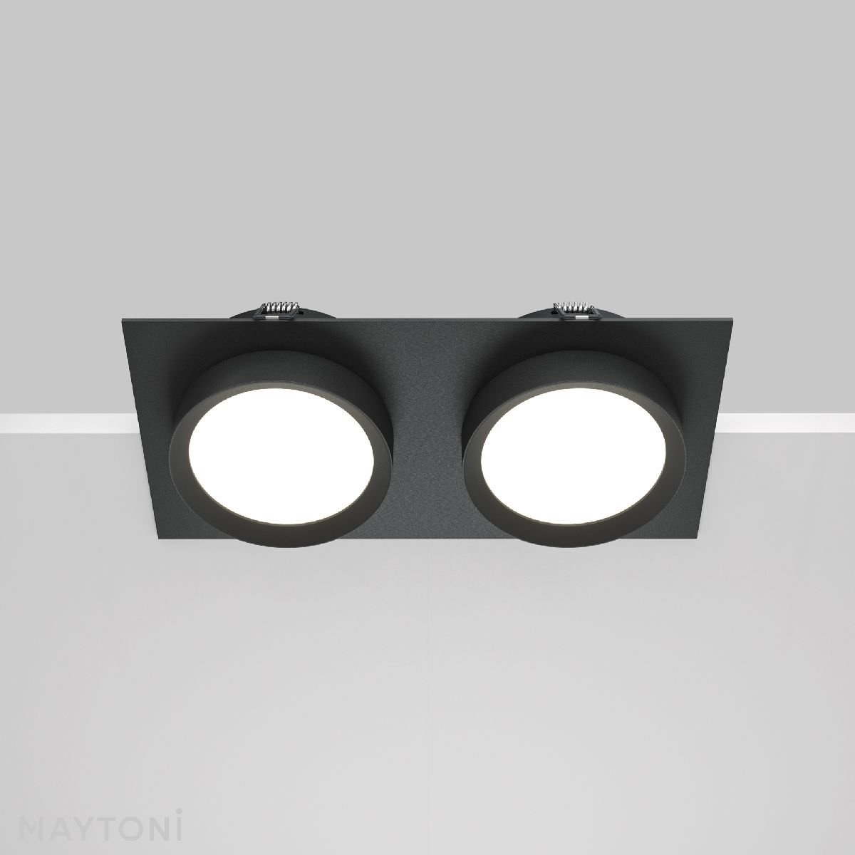Встраиваемый светильник Maytoni Hoop DL086-02-GX53-SQ-B