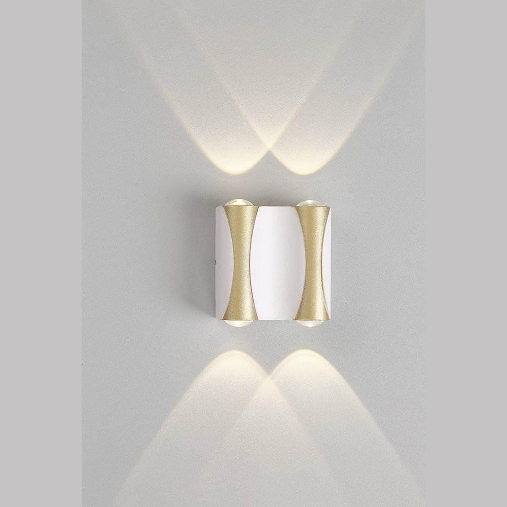 Уличный настенный светильник Crystal Lux CLT 022W2 WH-GO 4000K
