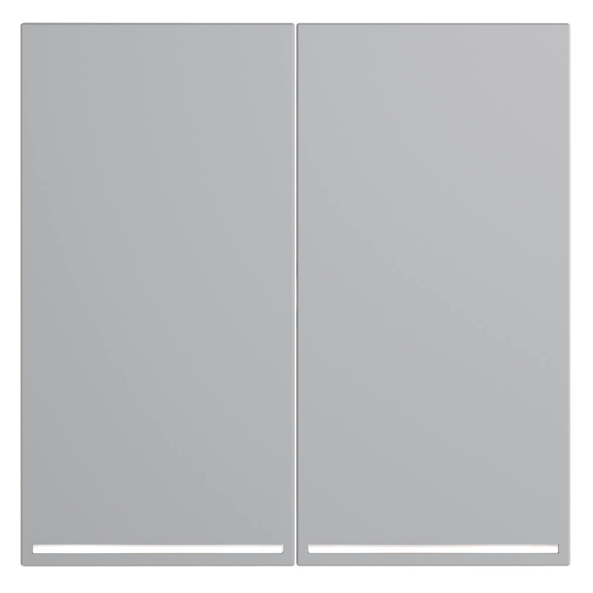 Клавиши для выключателя/переключателя двухклавишного с подсветкой Voltum S70 (серый) VLS000416