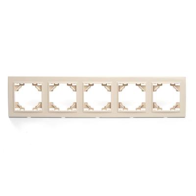 Рамка 5-постовая Stekker Эрна слоновая кость PFR00-9005-02 39621