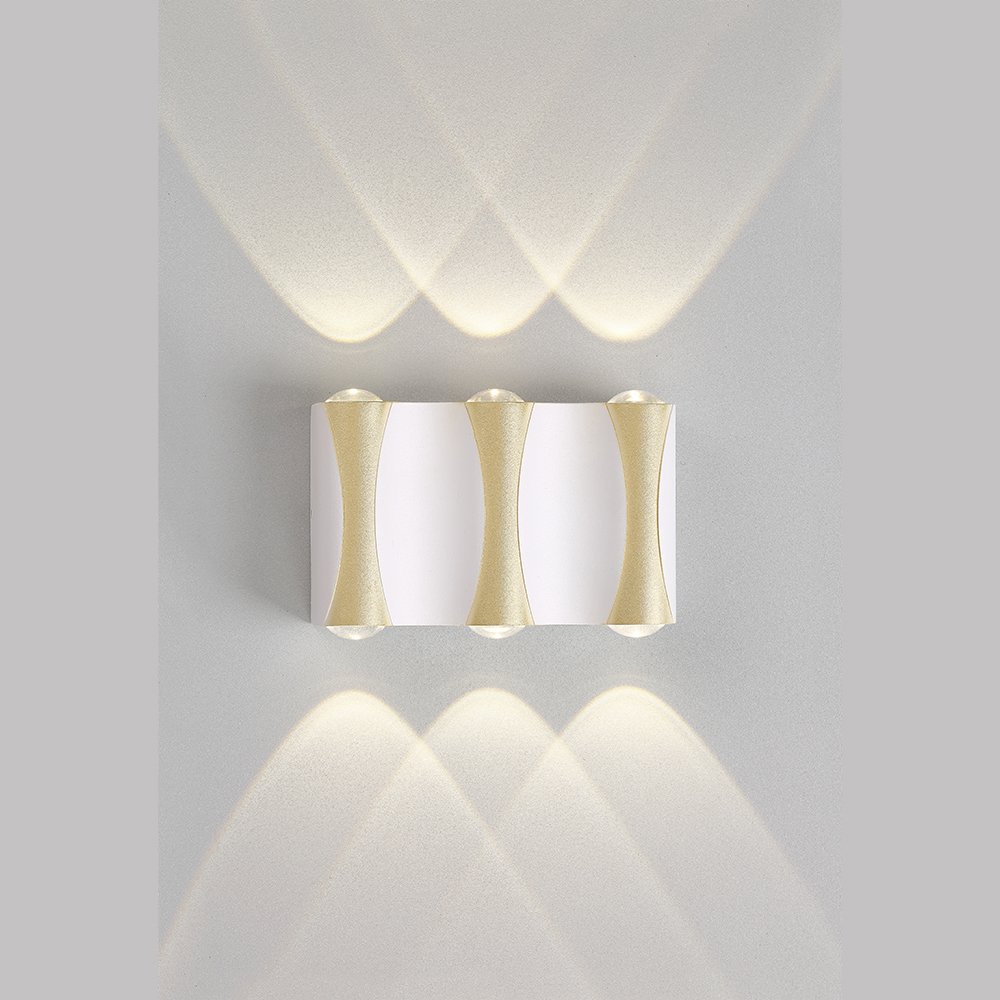 Уличный настенный светильник Crystal Lux CLT 022W3 WH-GO 4000K