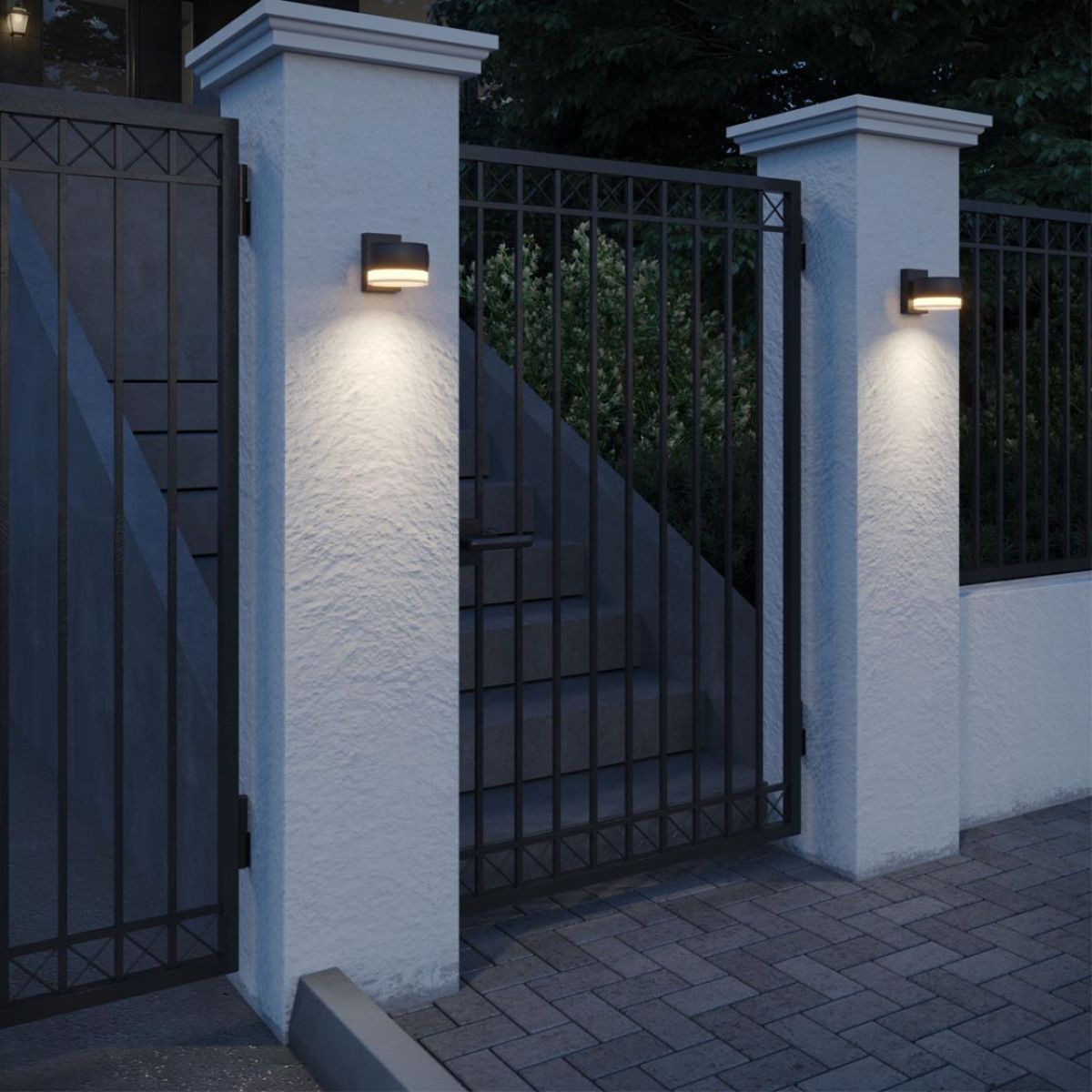 Уличный настенный светильник с переключателем цв. температуры Novotech Street Estima 359719