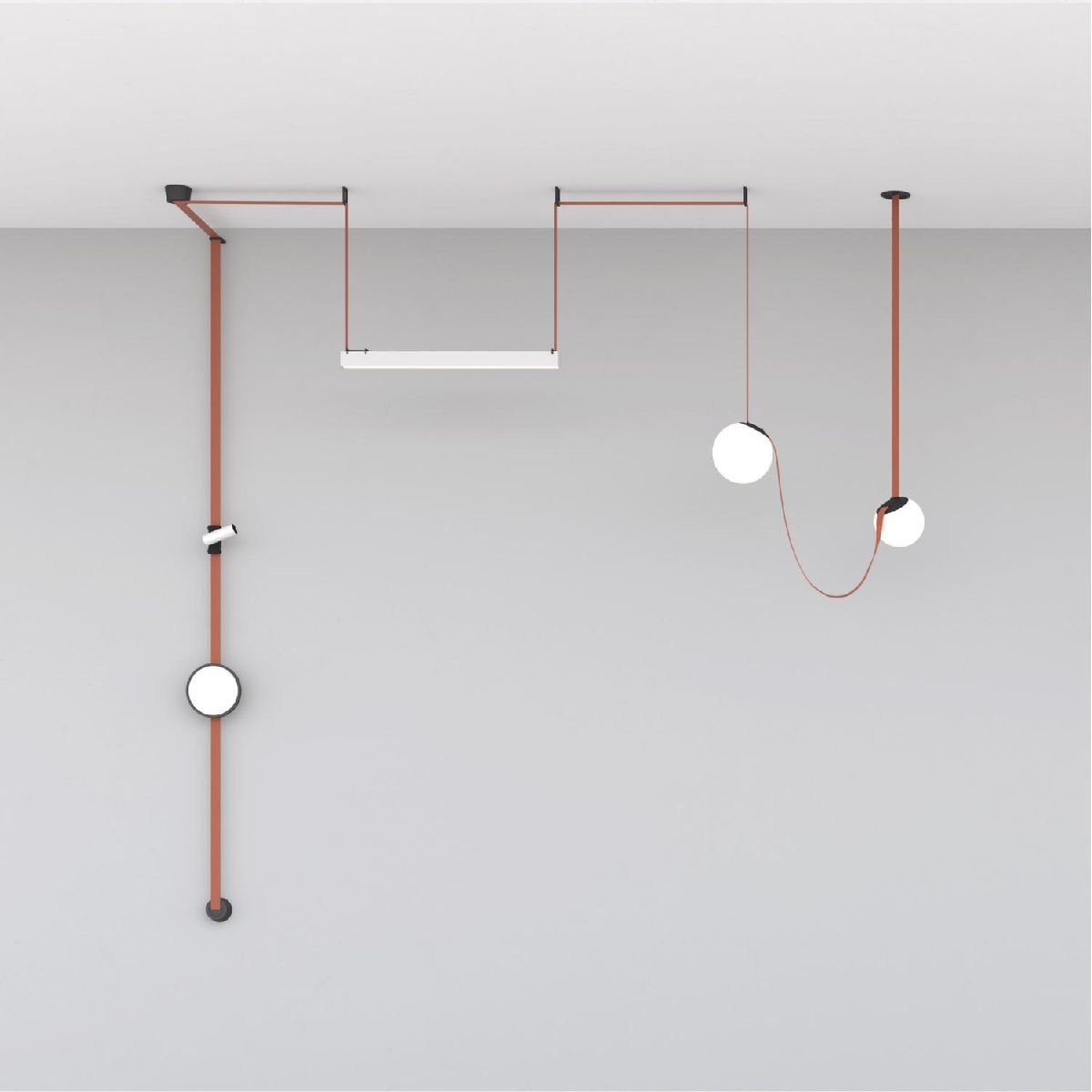 Трековый однофазный светильник Denkirs Belty Spot DK5547-BW+BK