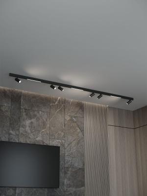 Трековая система со светильниками №5 трехфазная накладная Eldeko (48В, форма - прямая, 3м, 3000K) черная Hesby Lighting HSBL_kompl_E005_NI3B3K