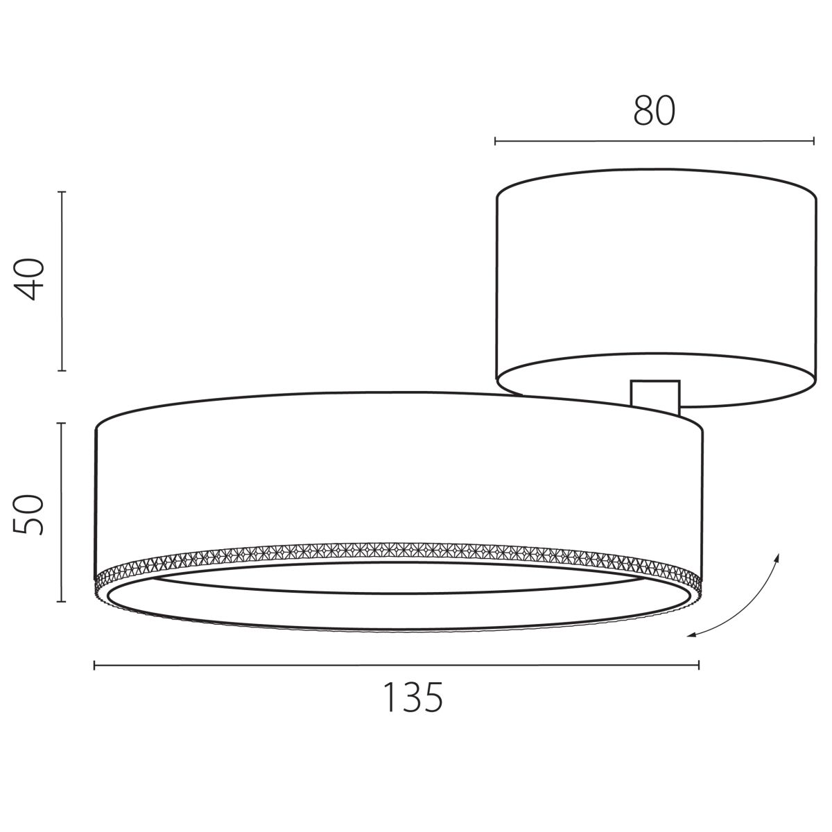 Накладной светильник Alta Pro Lightstar A5736SO