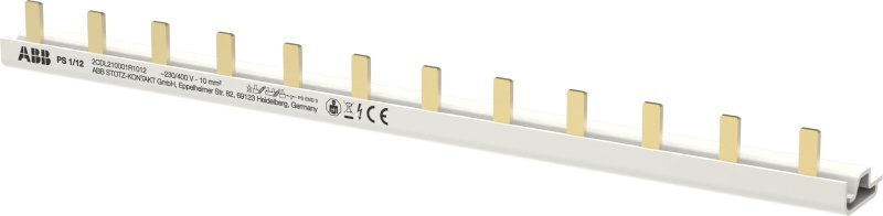 Гребенка 1 фазная 63A 12 мод. PS1/12 ABB