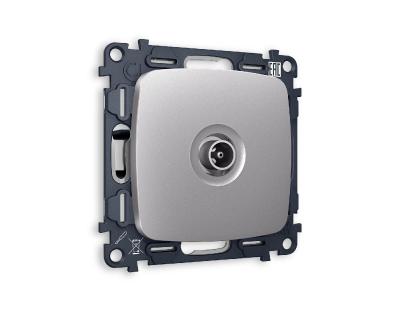 Комплект механизма TV розетки проходной 5-1000 MHz 4dB Ambrella Volt Omega MO513030
