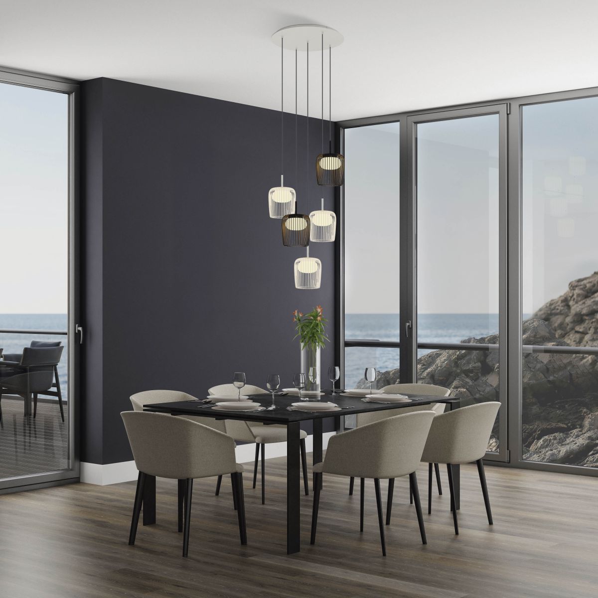 Подвесной светильник без основания Mantra Dubai 9418