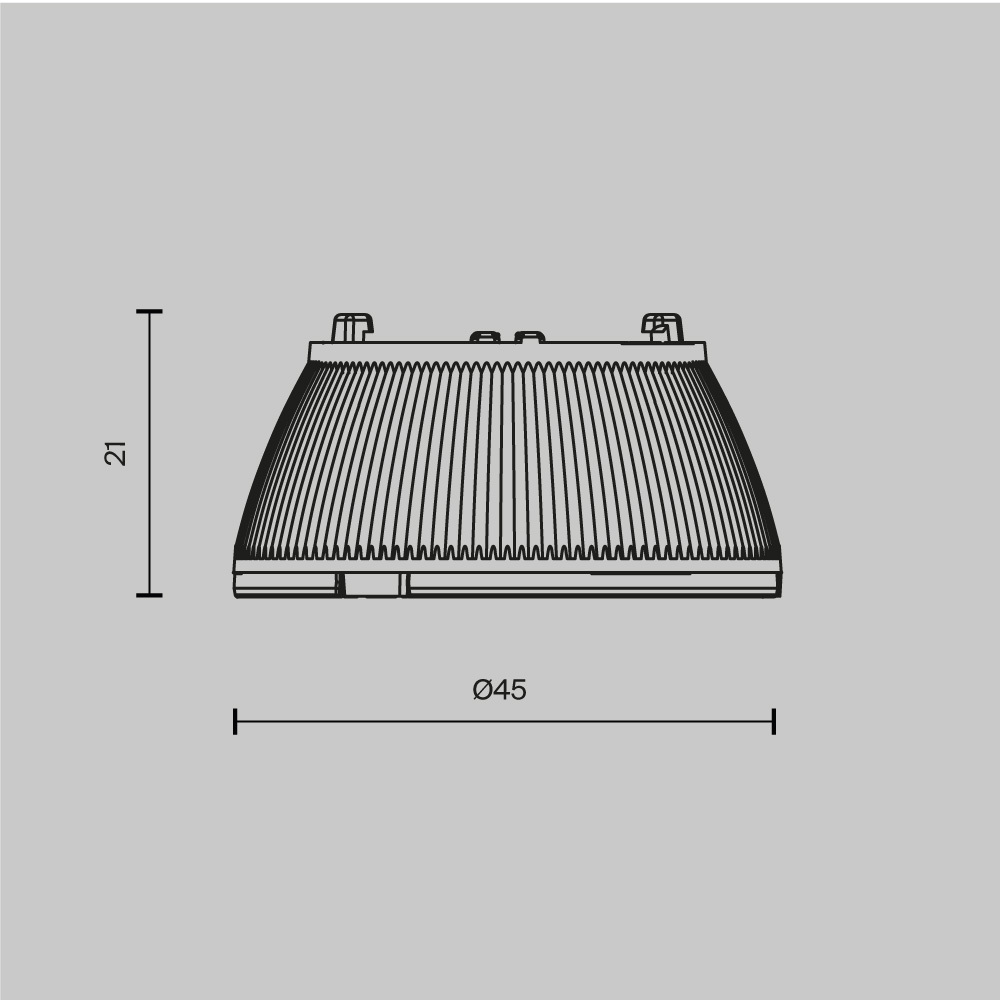Линза для светильников 15Вт 36° Maytoni Dip Lens003D45-15W