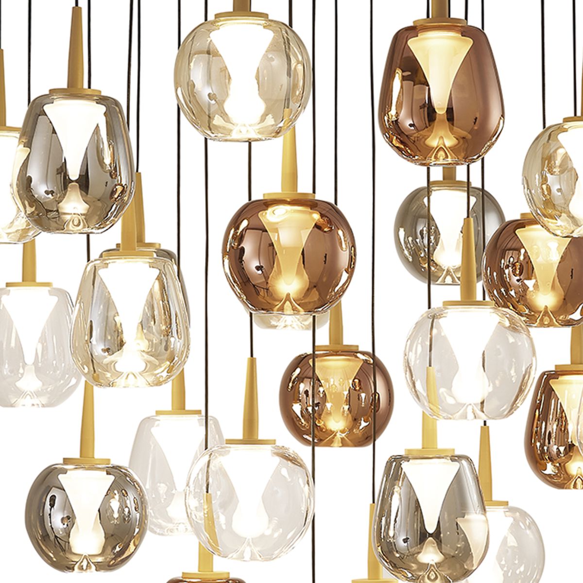 Каскадная люстра Mantra Andromeda 8937+24PL