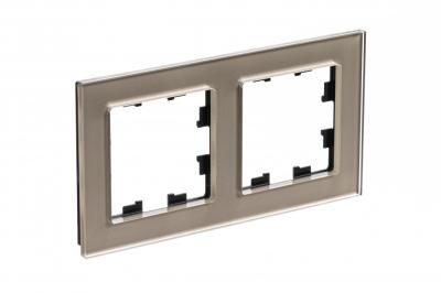 Рамка 2-ая Systeme Electric AtlasDesign Nature Стекло шампань ATN320502