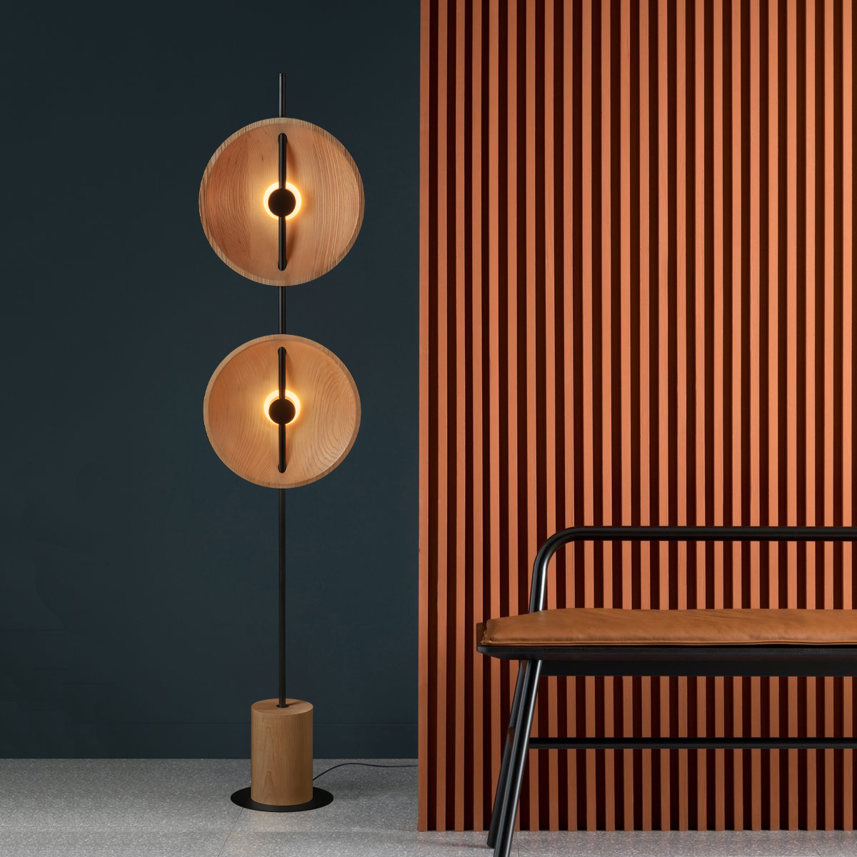 Торшер Loft IT Wood 10451F